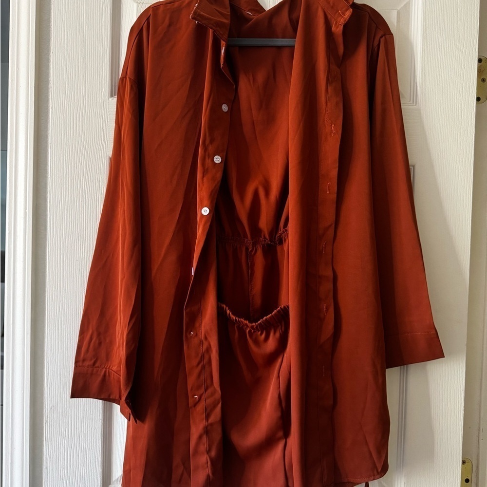 Amazon Women's Button Down Romper - Picture 2 of 5